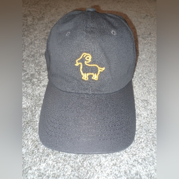 Goat Social Track Club Strapback Hat I'm Grey / Orange ~ Size: OSFA - Picture 1 of 4